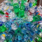 Earth sculpture made of plastic bottles by students for Earth Day 2010