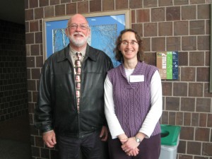 University Council on Sustainability Co-chairs, Cam Schauf (left) and Karen Berger (right)