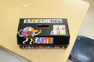 Crayon Collection Box Decorated by Pre-K Class