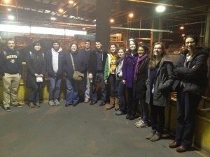 Tour group at the Monroe County Recycling Center