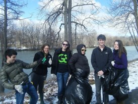 Riverside Trash Cleanup by DU and GreenSpace