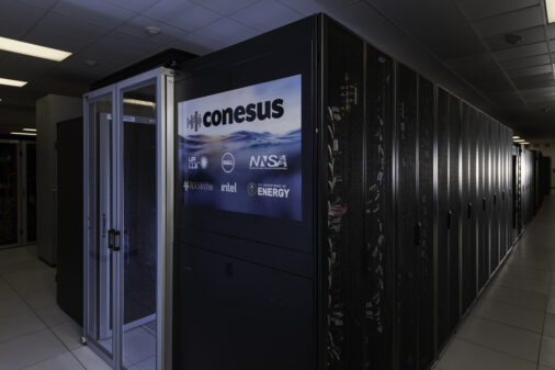 image of supercomputer Conesus, a big black box.